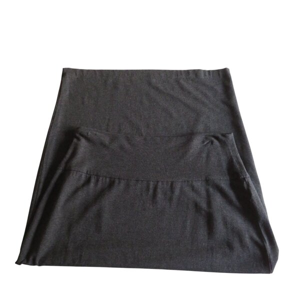 Eileen Fisher - Knit Midi Pencil Skirt - Charcoal Gray - S/P - Stretchy - EUC - Picture 9 of 11